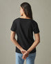 Women's Classic Cotton Scoop Tee - Black